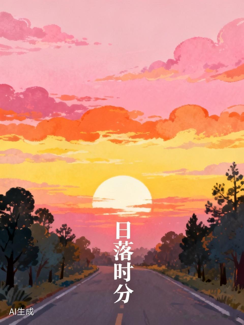 没有刻意等待，也没有找什么网红机位。
 
就是抬头的一瞬间，整片天空都温柔得不像