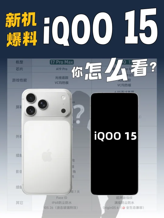 iQOO 15迎战iPhone ：2025机皇决斗！