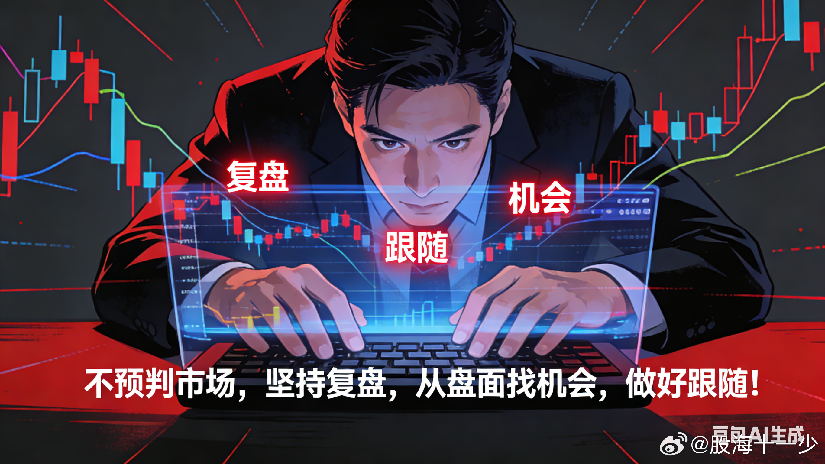 不要做主观判断，我们所要做的就是正确的解读市场，然后跟随市场。 