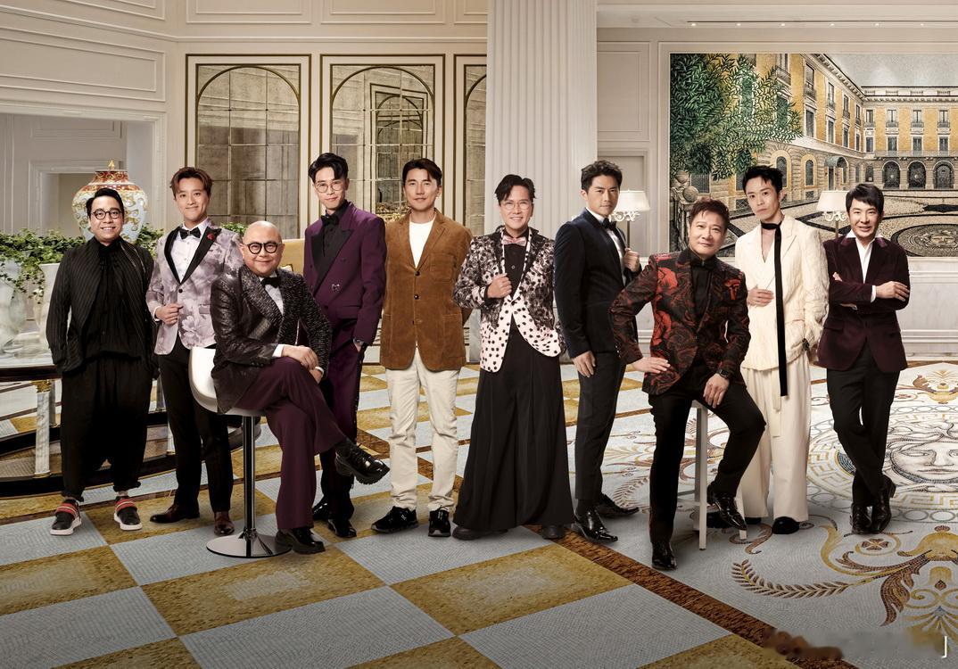 萬千星輝頒獎典禮2025 十強場刊照片——「最佳男主持」：林盛斌、錢嘉樂、（後排