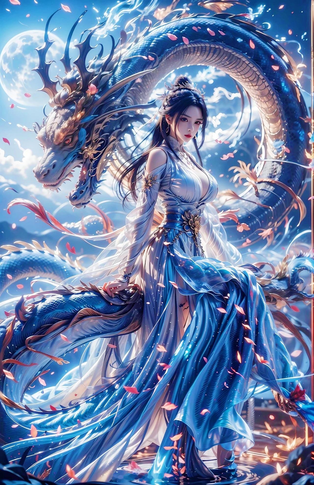 #动漫[超话]##漫视界企划##诛仙动画# 高清｜无水印，超华丽又霸气的陆雪琪降