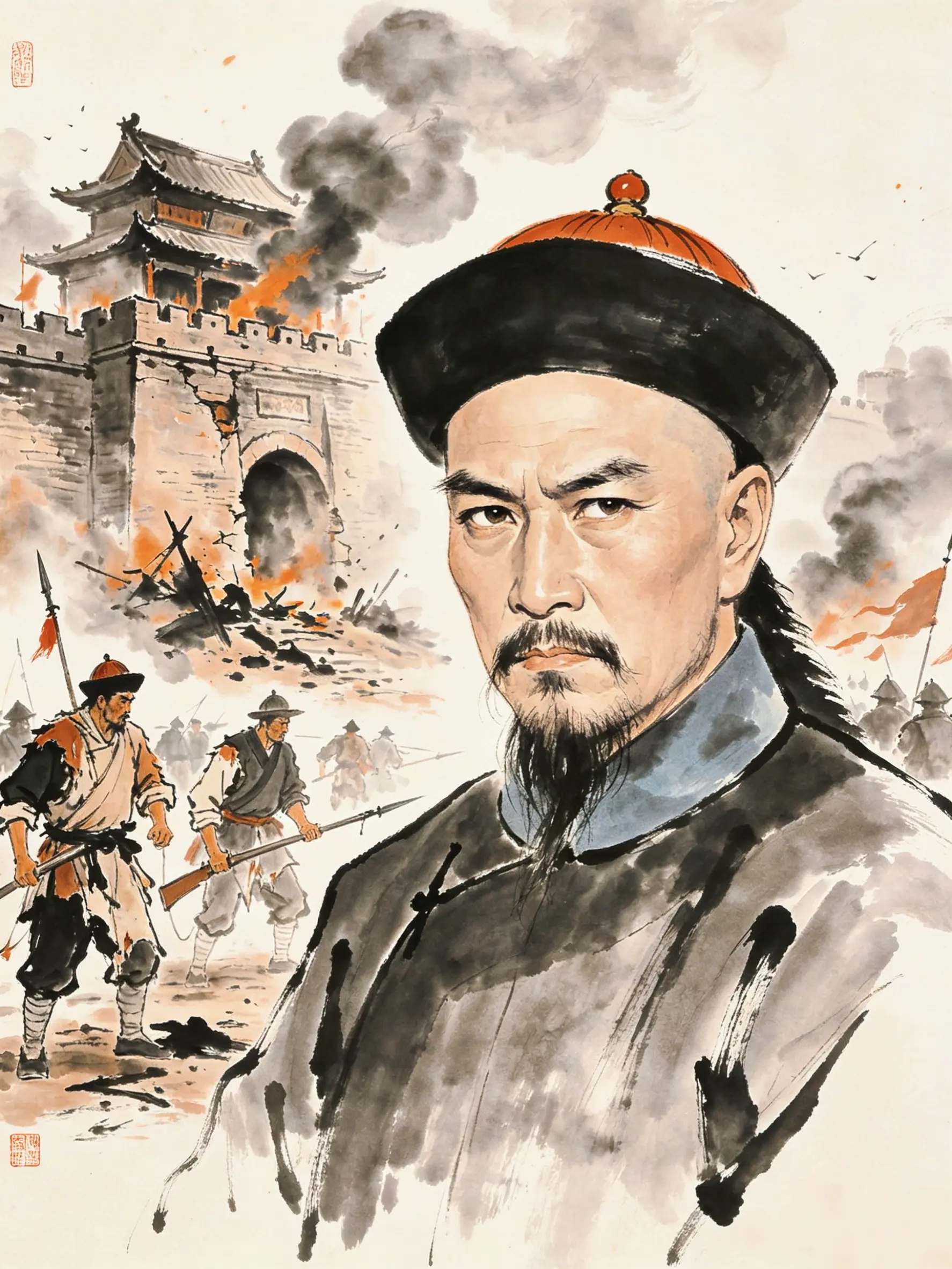 满朝文武里，居然只有一个半截身子入土的老人站了出来