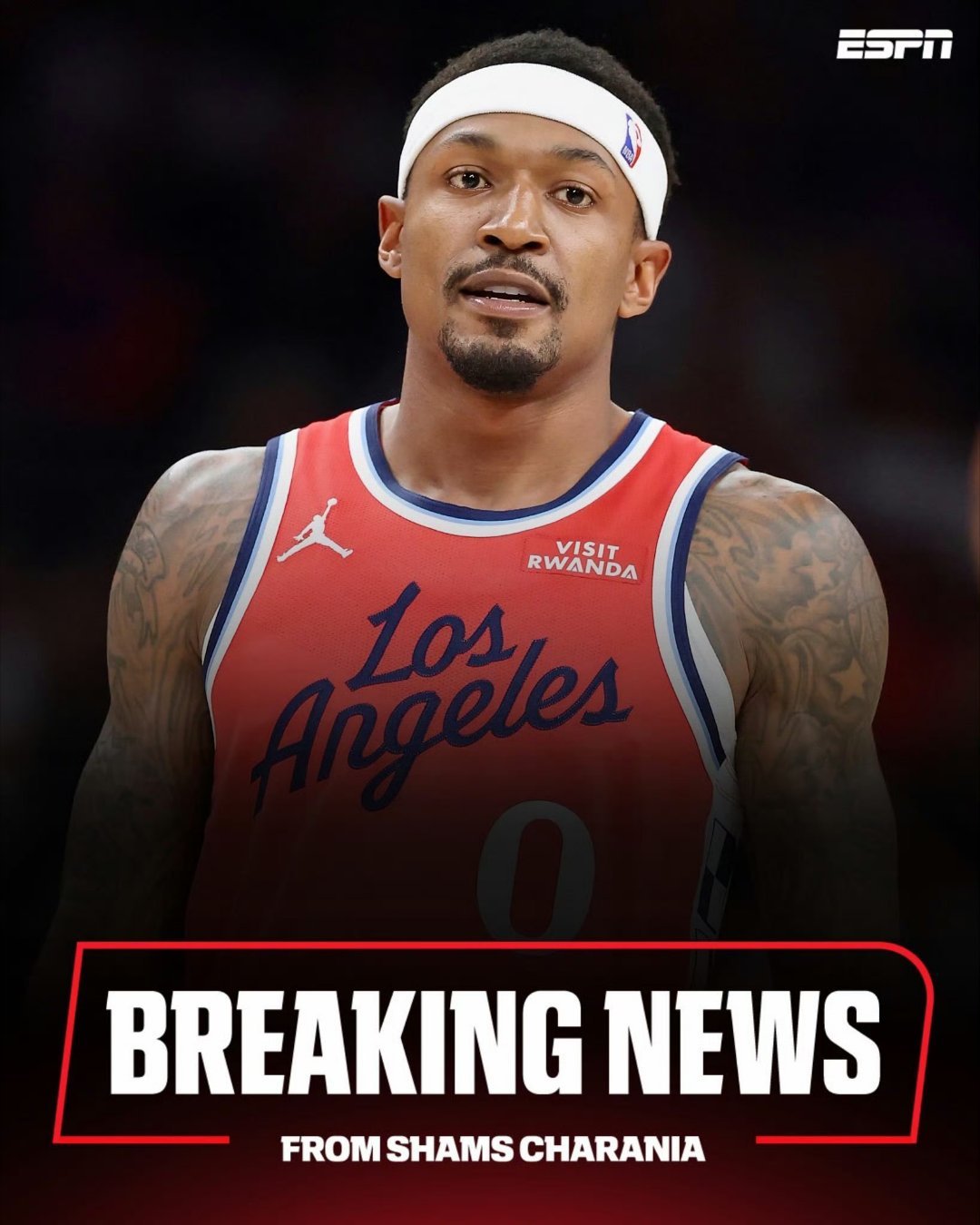 Shams：比尔2年1320万回归快船！第2年球员选项！ nba自由市场