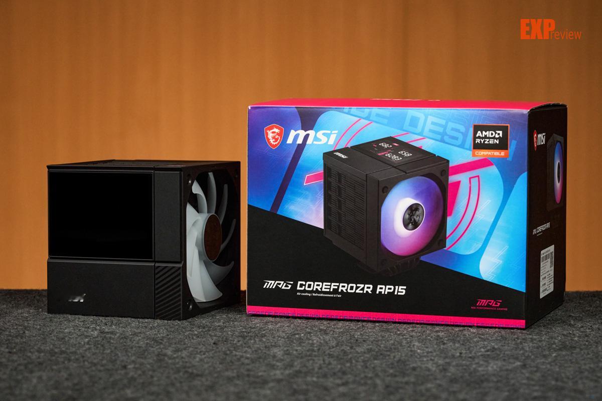 微星 MPG COREFROZR AP15风冷上市顶部数显屏，内存避让设计，54