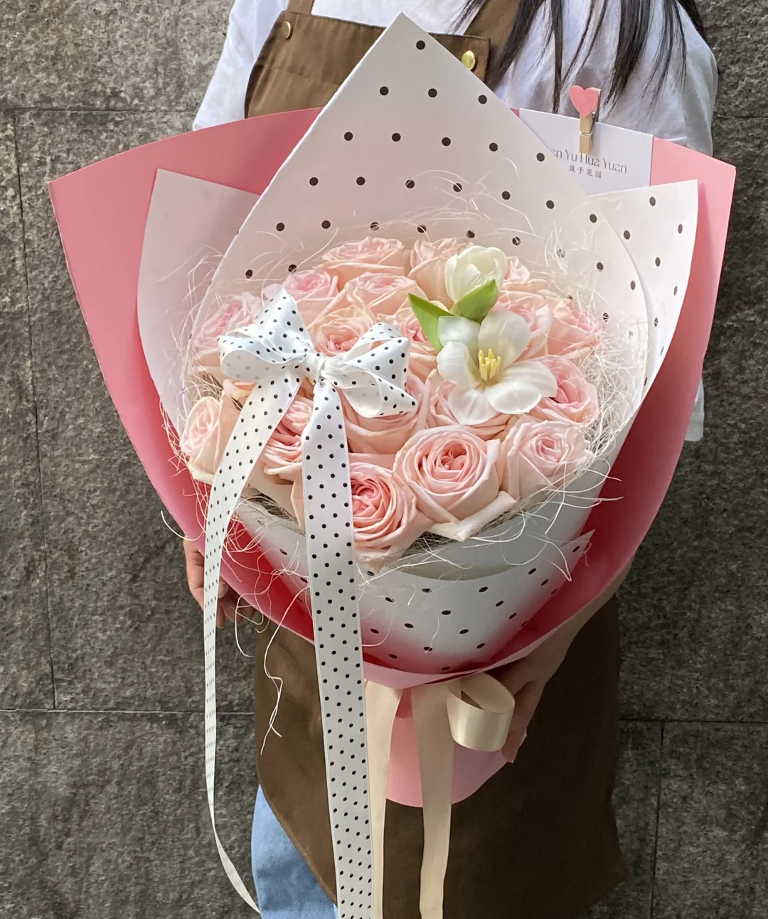 520粉荔枝玫瑰花束💗（含价版）｜北京花店