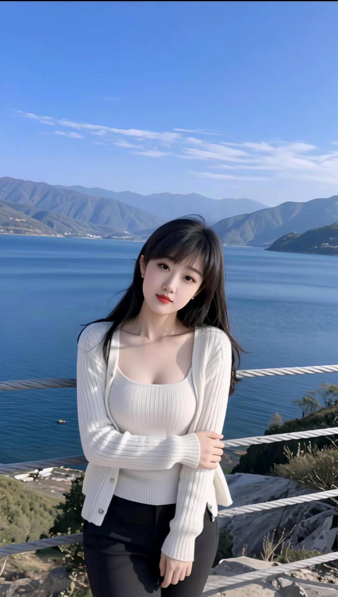 AI湖畔生活照 抖音ai创作