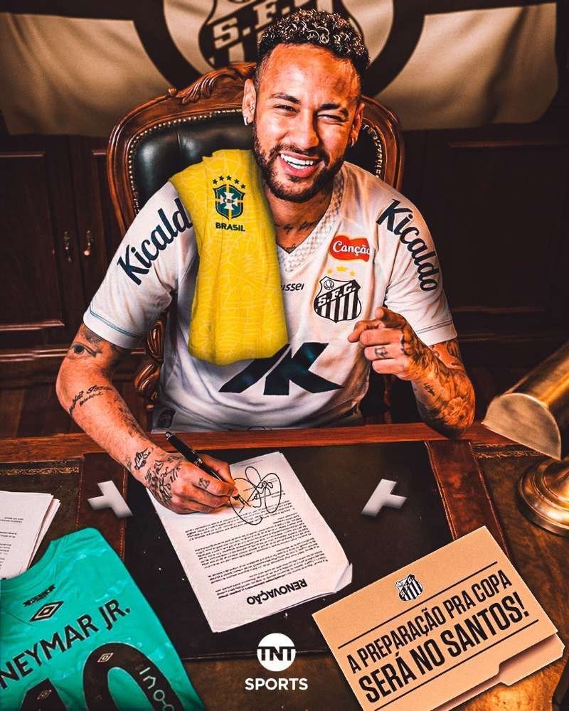 内马尔 内马尔与桑托斯就续约达成协议，合同期至2026年12月