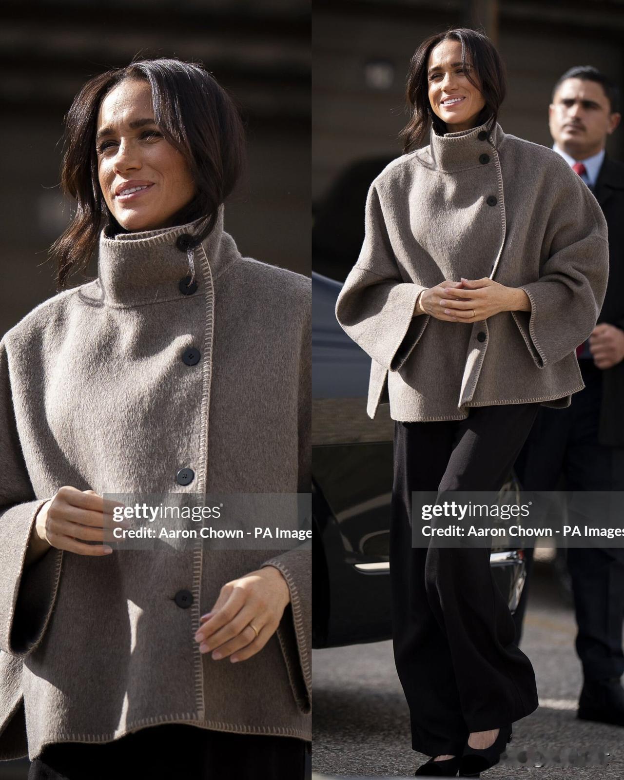 哈里梅根在约旦的“伪王室”之旅来到了第二天。
梅根依旧稳定发挥，可能是为了表现出