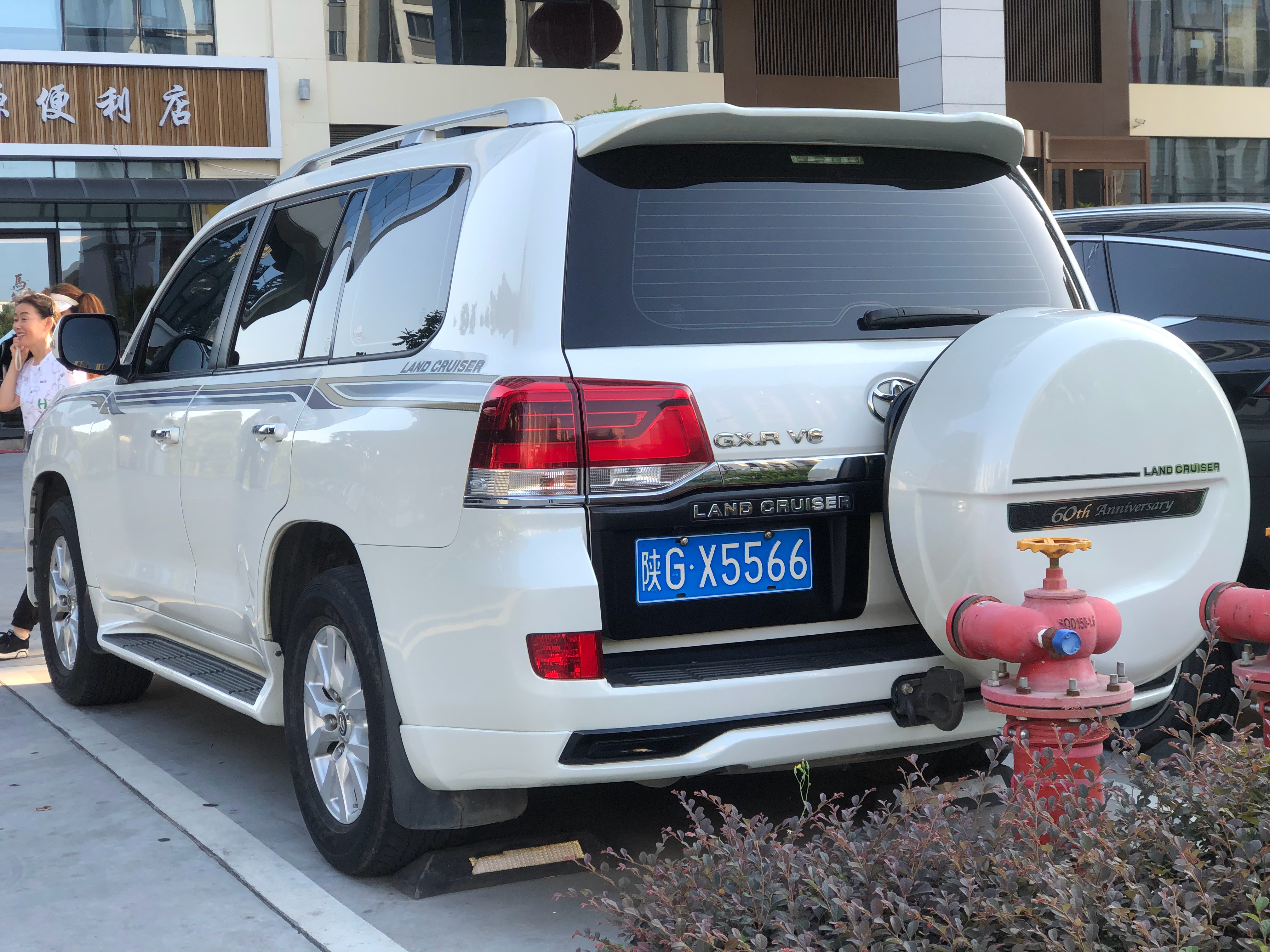 全球车牌 陕GX5566丰田陆地巡洋舰V6 