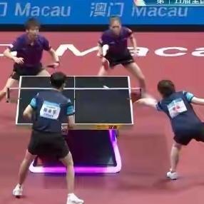 家人们，2025大湾区全运会乒乓球混双赛场炸锅了！刘诗雯和林高远这对“诗与远方”