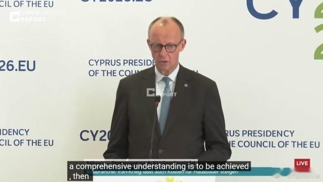 德国总理默茨谈伊朗： 如果全面协议成功，我们准备逐步放宽制裁。但我们还没到那一步