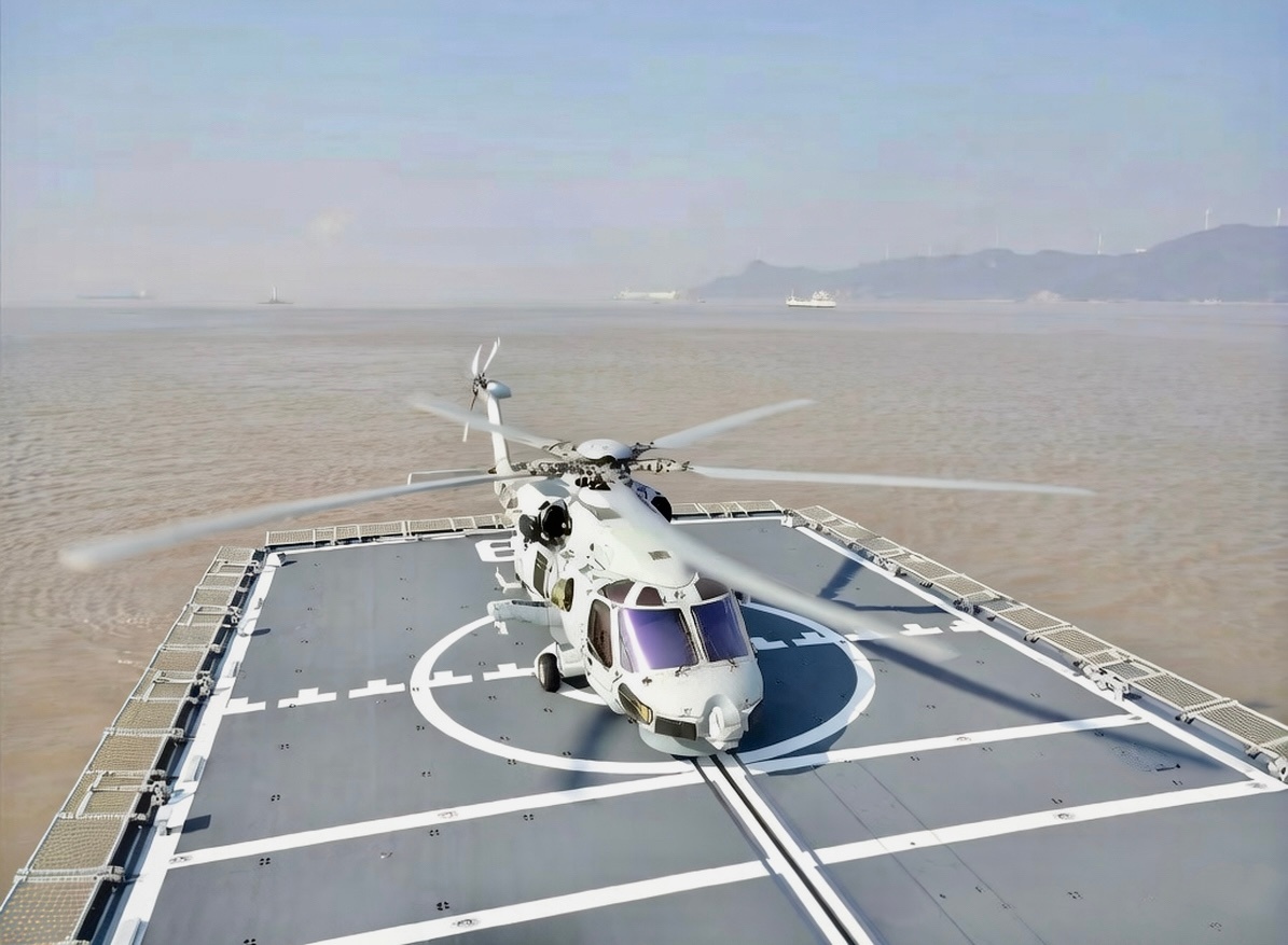 东部战区海军航空兵新时代海空雄鹰团的Z-20F也是首次公开该机在带100炮和长甲