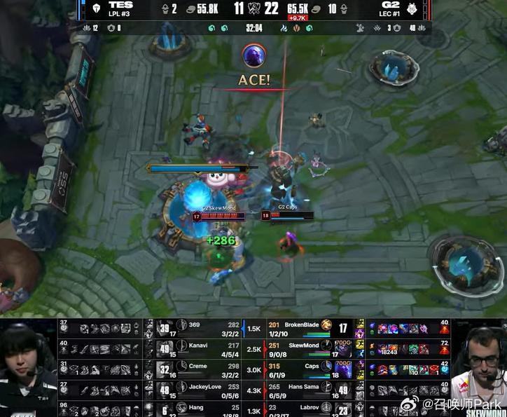 左手没骗人，打野蒙多是真有用，这局TES下路双人组对线裂开，G2下半区破局，虽然