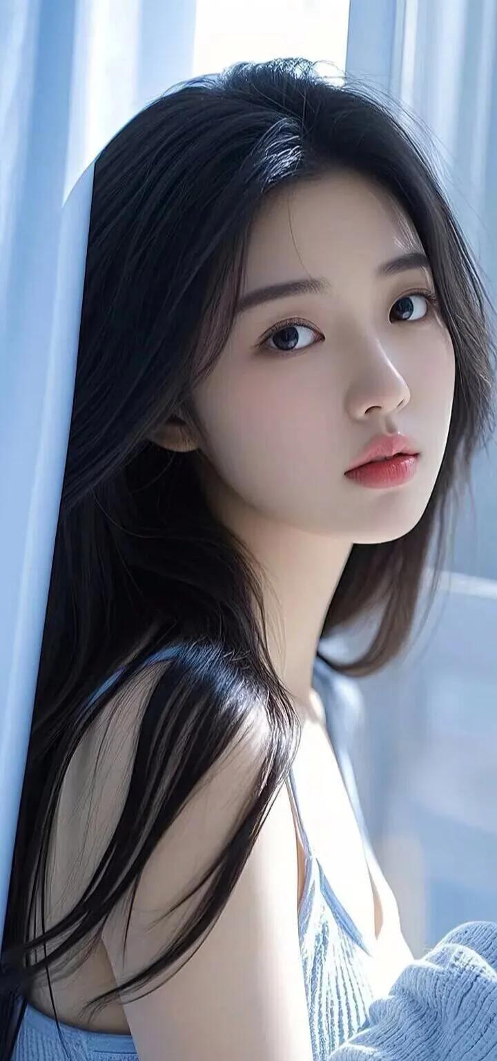 阳光洒进来的瞬间，少女如梦似幻街拍 高清美女