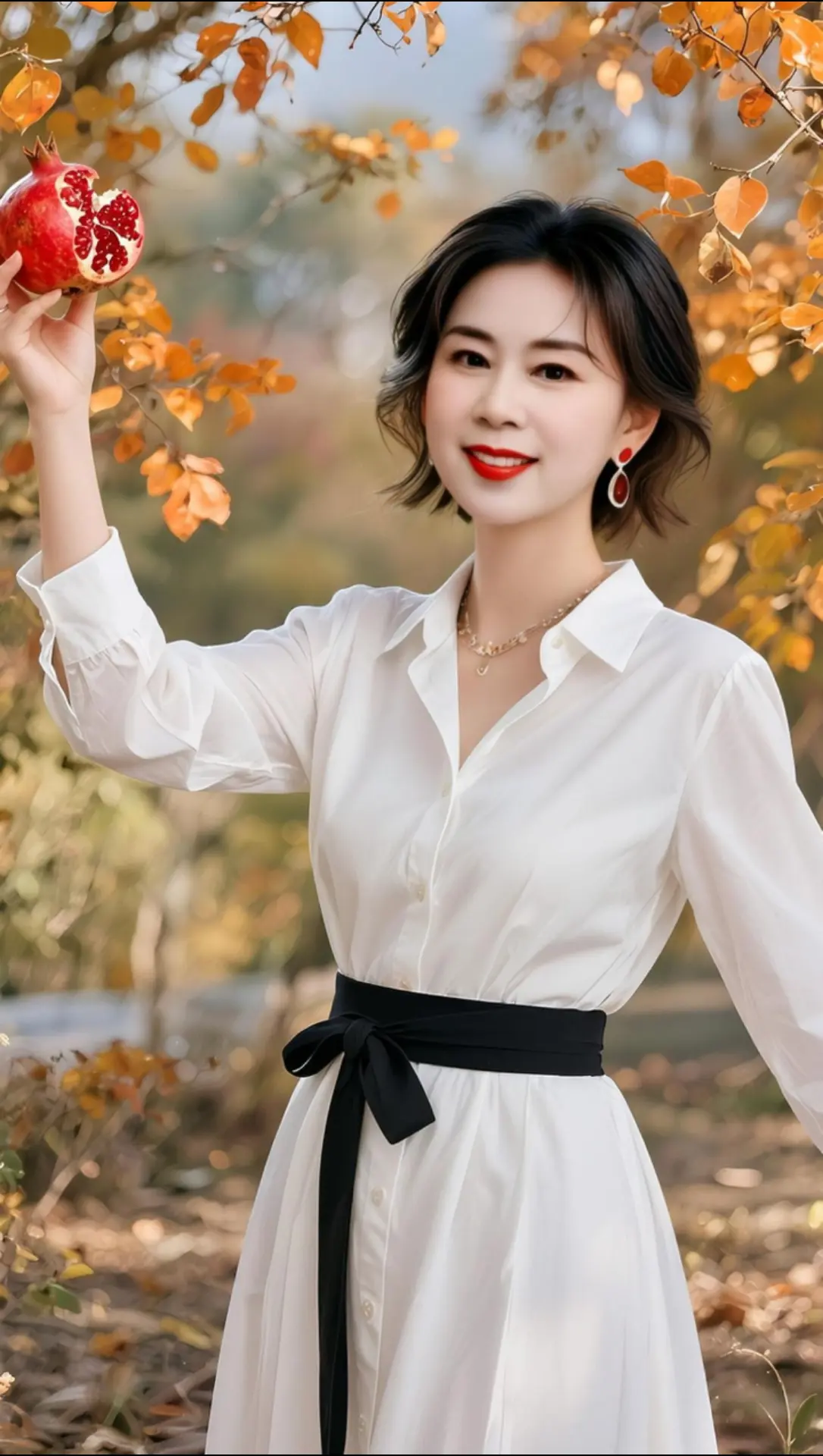 AI秋日氛围感自拍 ai创作