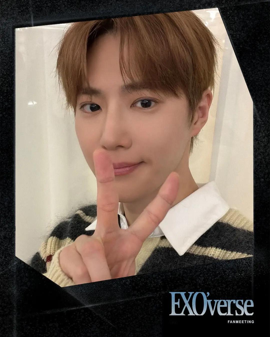 EXO六人自拍 EXO IG更新自拍金俊勉 朴灿烈 金钟仁 吴世勋 都暻秀 张艺