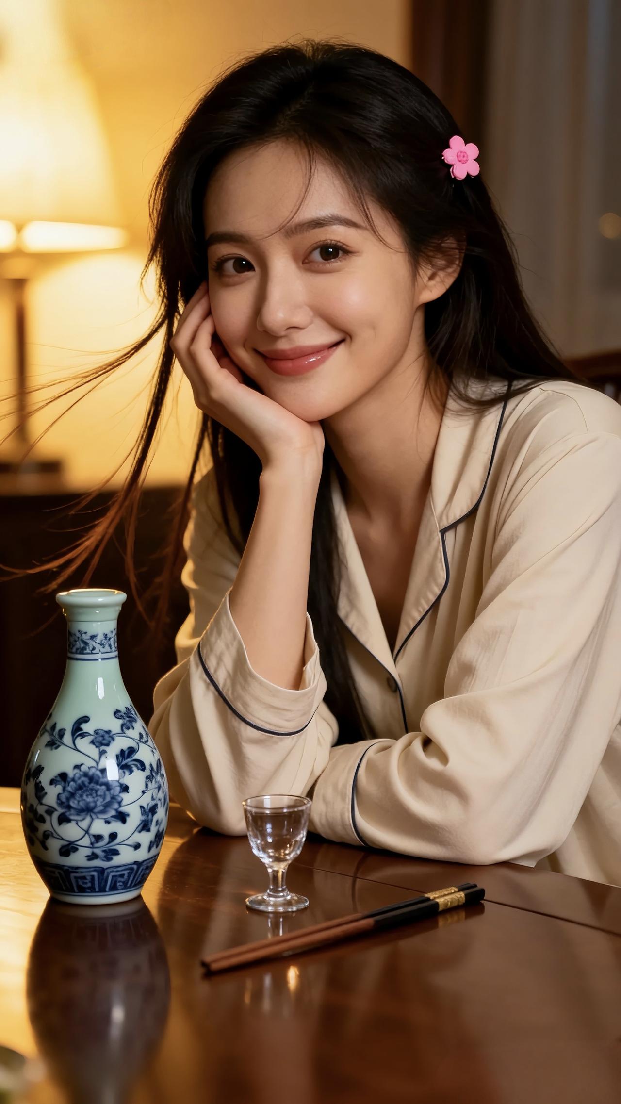 酒后微醺，心情美美哒！