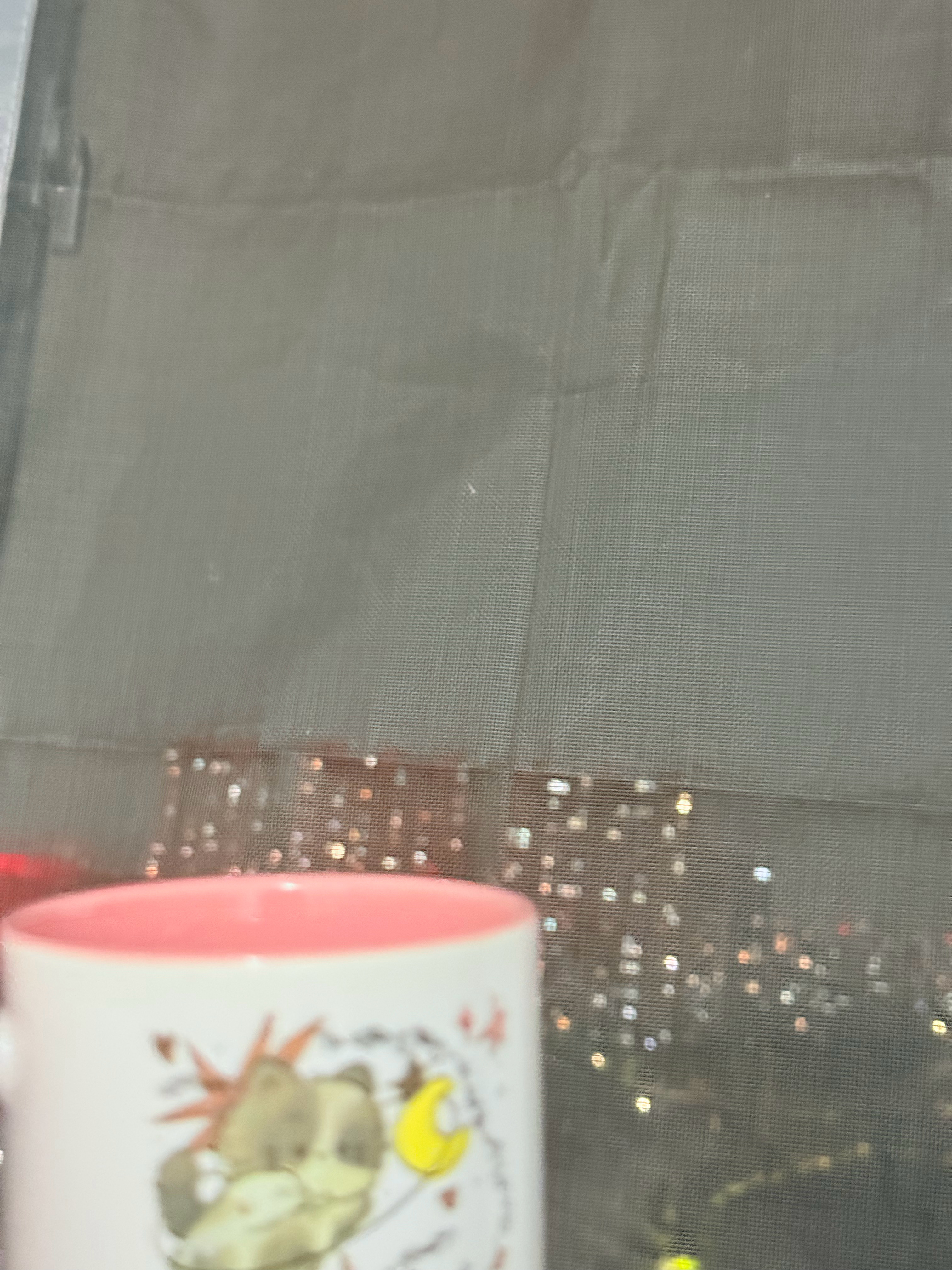 爱你老己 雷雨天坐窗边喝水 