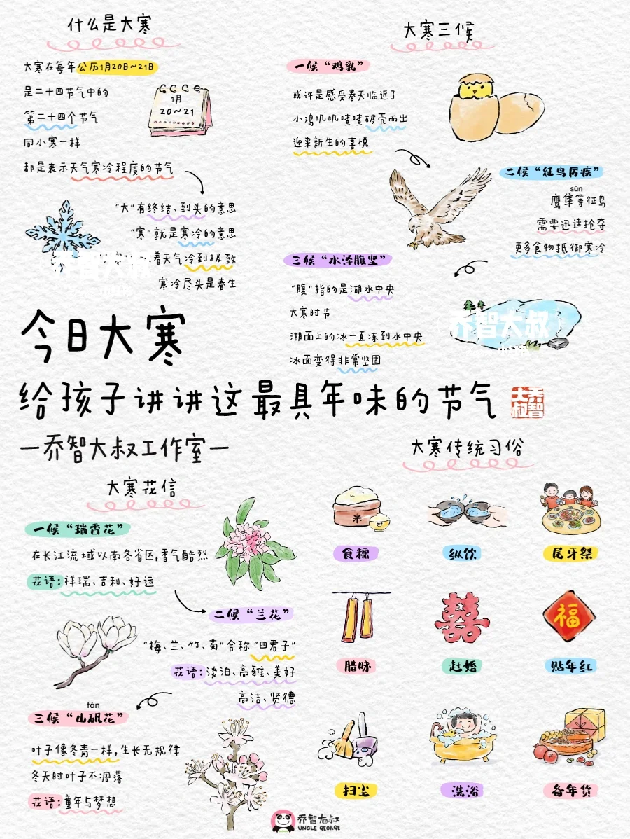 给孩子讲讲最具年味的节气——大寒