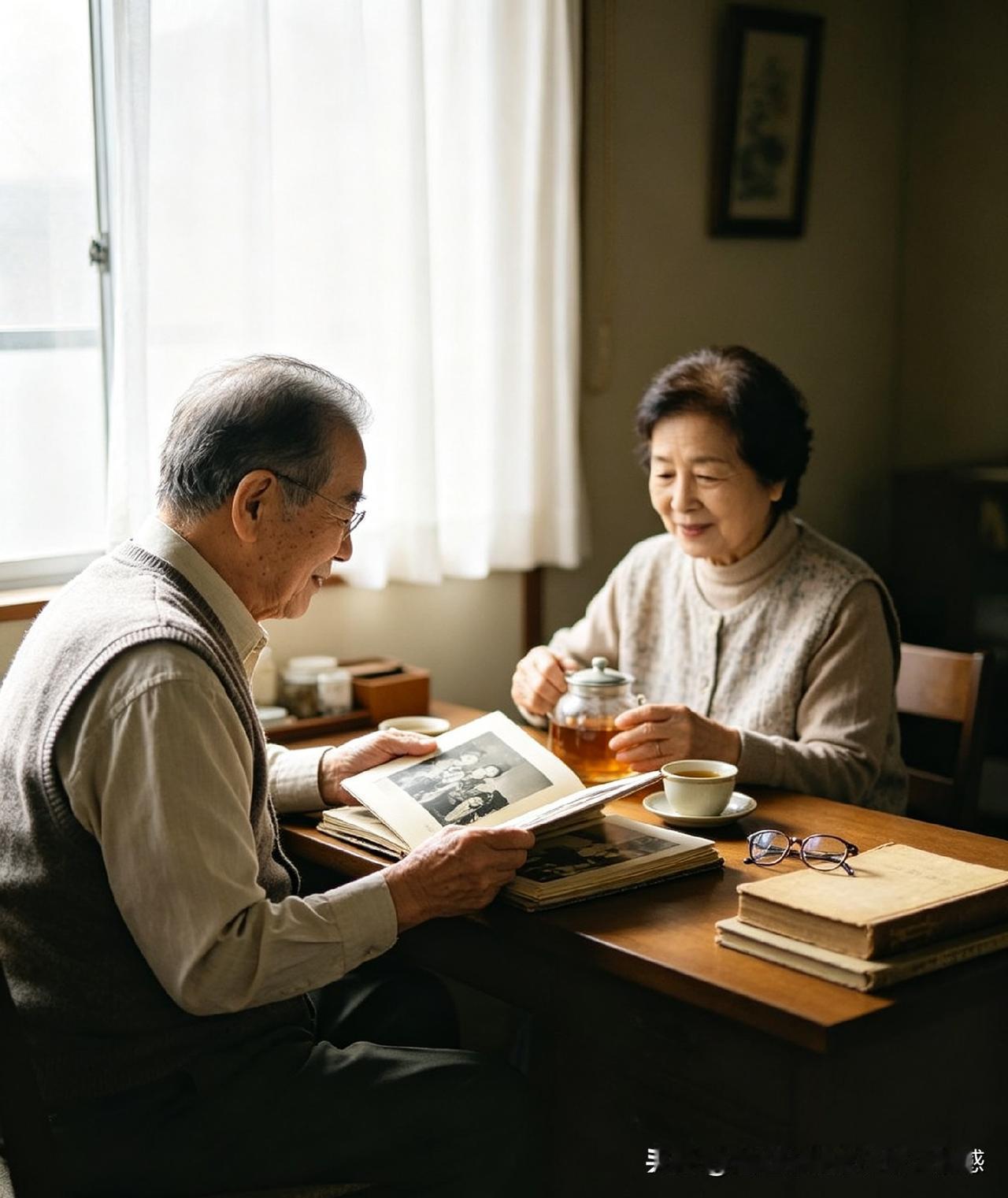 年轻时的夫妻，拼的是感情、浪漫、新鲜感，吵吵闹闹也能越吵越亲。
 
可走过半生我