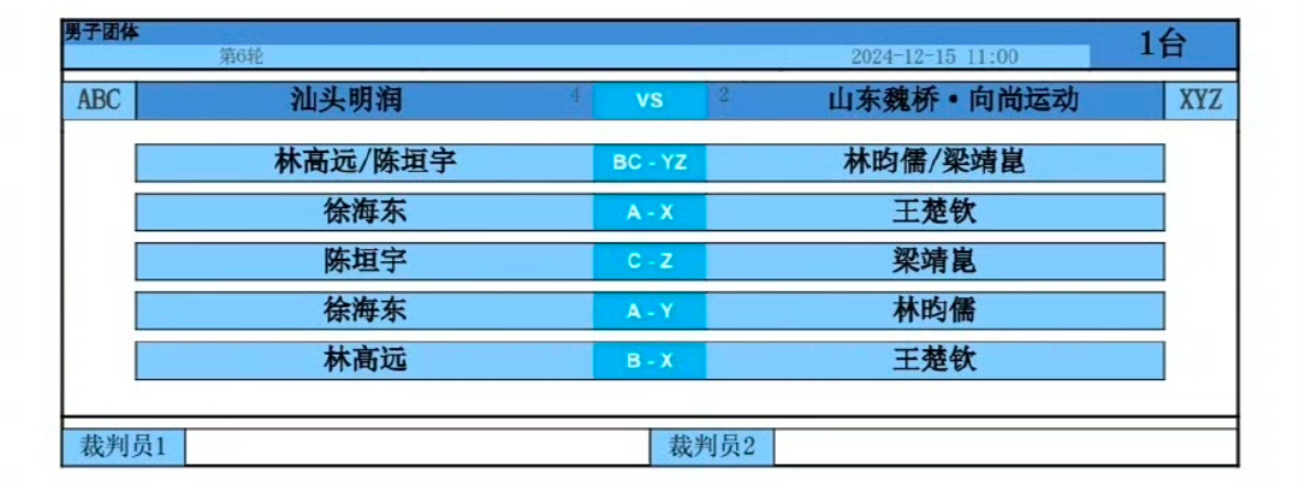 今日一单vs徐海东 