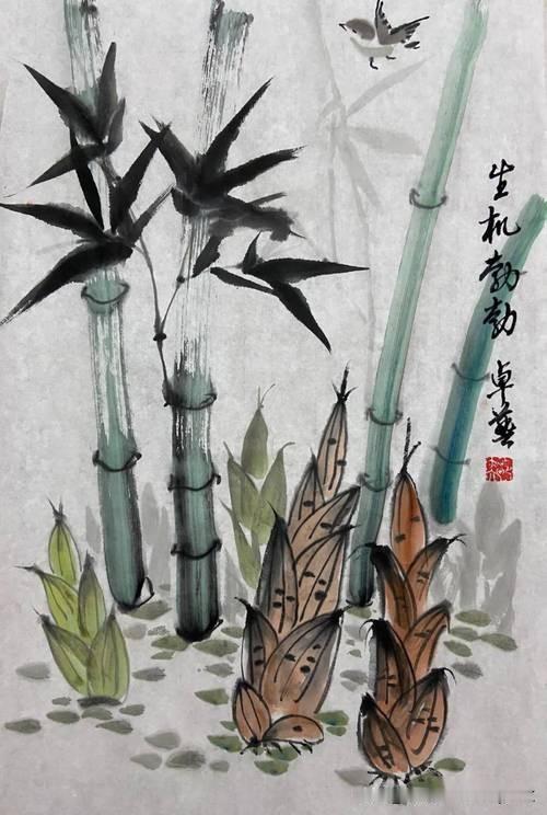 《初食笋呈座》
——唐·李商隐
嫩箨香苞初出林，
於陵论价重如金。
皇都陆海应无