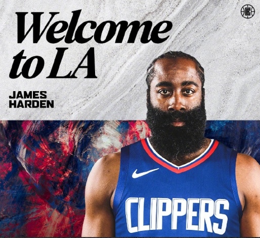 #快船官宣哈登加盟##NBA你我皆主角# 快船官宣哈登加盟，哈登将与伦纳德、乔治