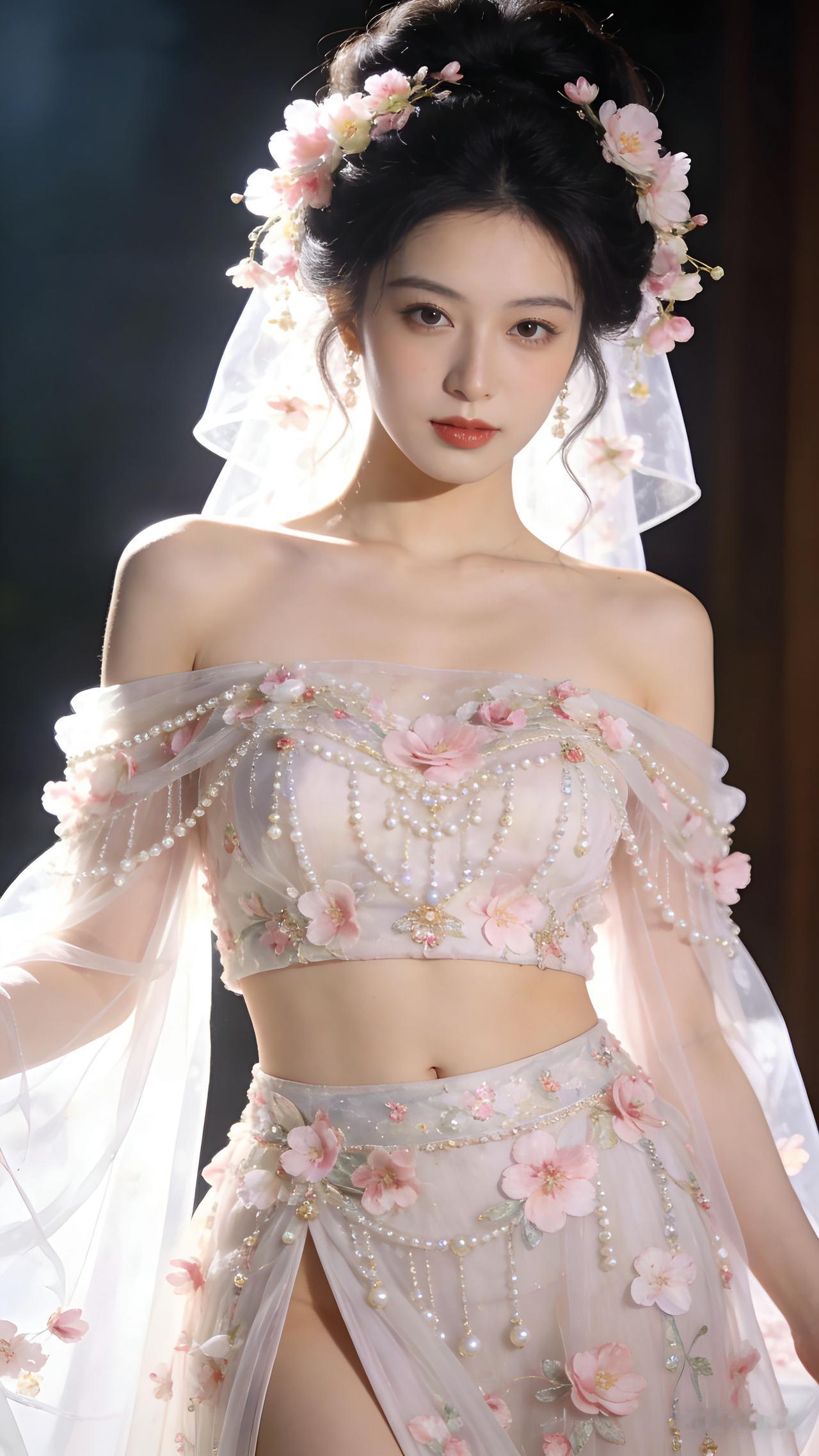 梦幻花海中的仙女，轻盈飘逸，美不胜收！