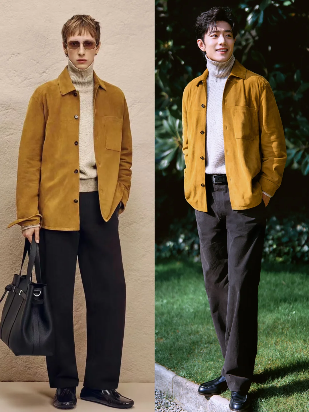 肖战TODS看秀造型，堪比模特的表现力！