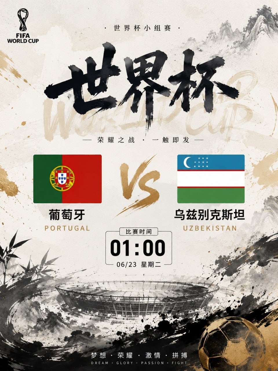 凌晨气象站实时播报（01:00）：葡萄牙VS乌兹别克斯坦葡萄牙首发C罗首发 目标