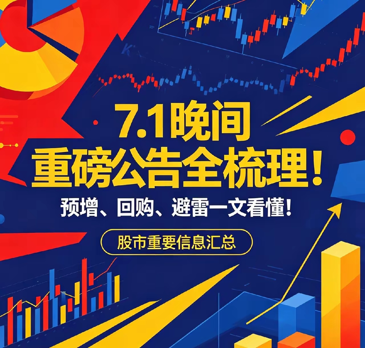 🔥7.1晚间重磅公告全梳理！预增、回购、避雷一文看懂！一、业绩预喜1. 孚日股