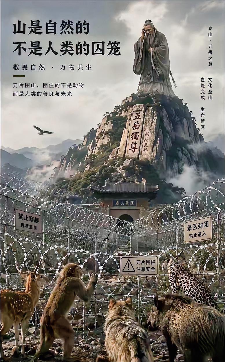 泰山这“国山”名号真不是白叫的，千万年屹立不倒，那气势和底蕴，哪是人造古城和迪士