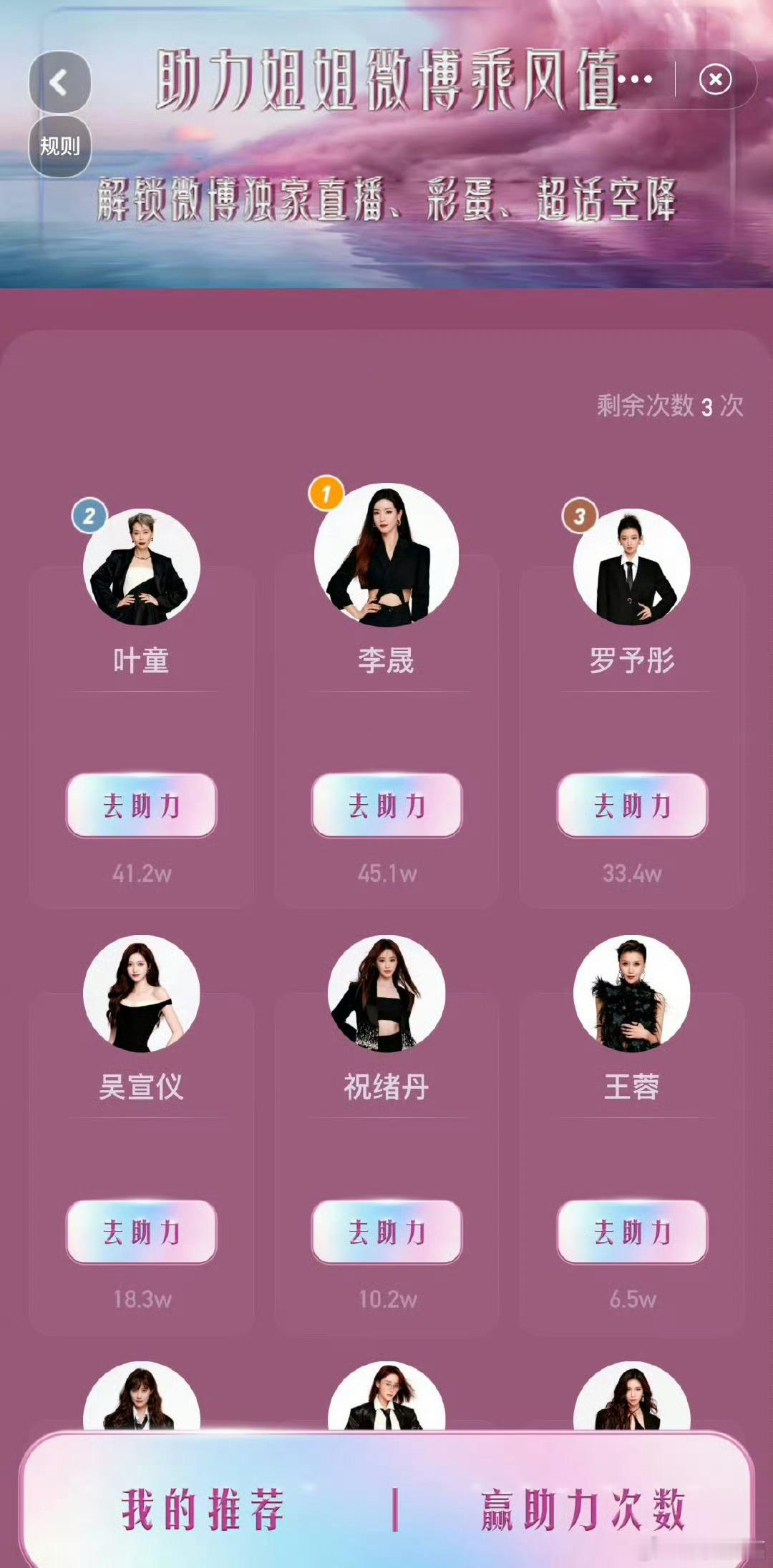 李晟第一名在2025年4月2日综艺《乘风2025》（即《浪姐6》）的阶段性投票中