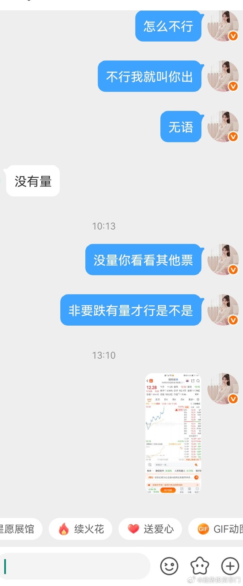 一大早气到午觉都睡不踏实昨天布局的创世纪，今早自作主张亏钱离场彼此合作靠的是信任