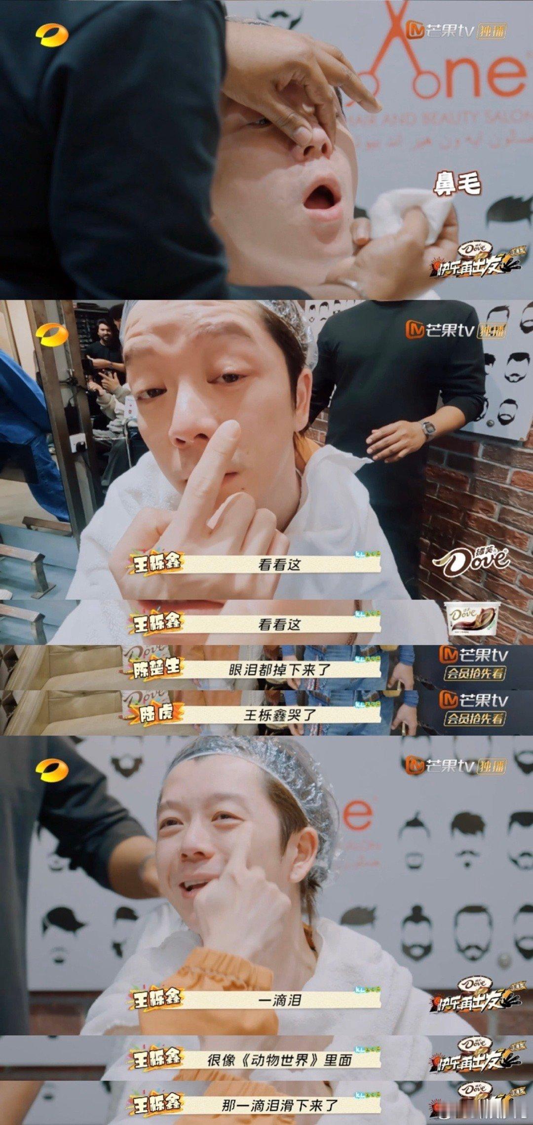 王栎鑫[超话]  王栎鑫鼻毛毛囊有发炎权 王栎鑫这是玩啥呢？蜜蜡脱鼻毛，看他那表
