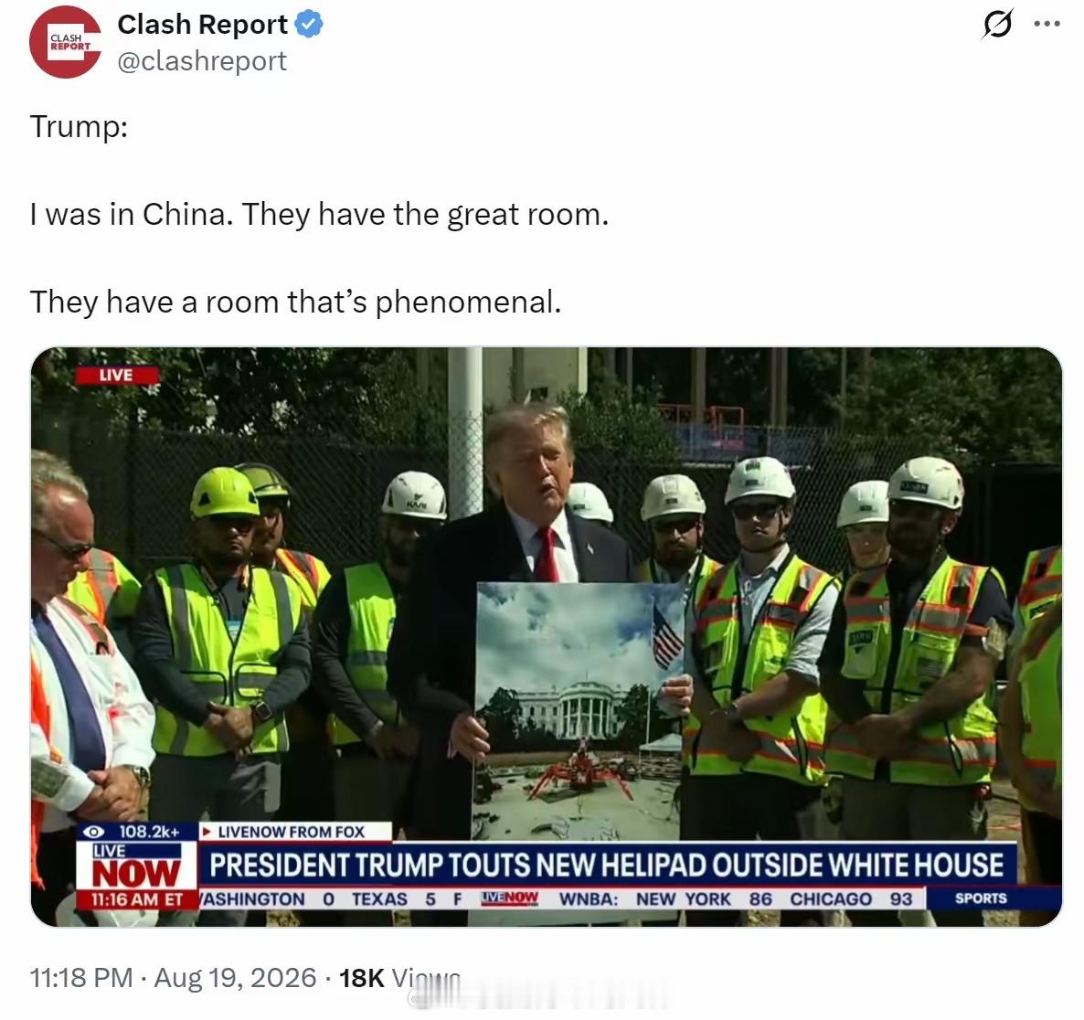 特朗普对人民大会堂念念不忘，对于自己建宴会厅被国会否决耿耿于怀。海外新鲜事热点现