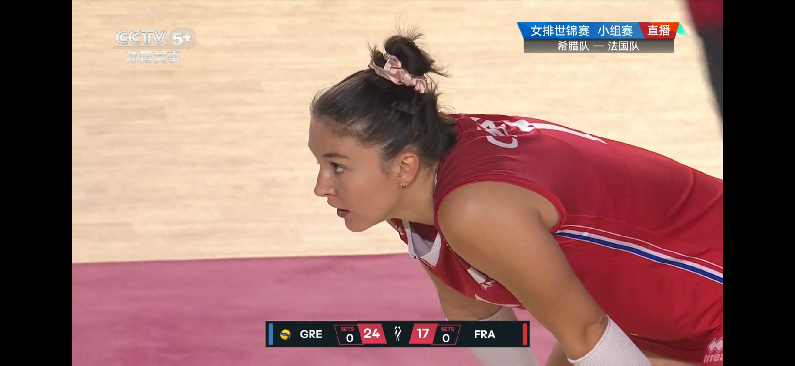 希腊🇬🇷女排先声夺人第一局25-17大比分拿下法国🇫🇷队法国🇫🇷是不