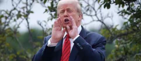 打不趴，又封不了，特朗普开始异想天开。 

深夜睡不着的特朗普又发挥“推特治国”