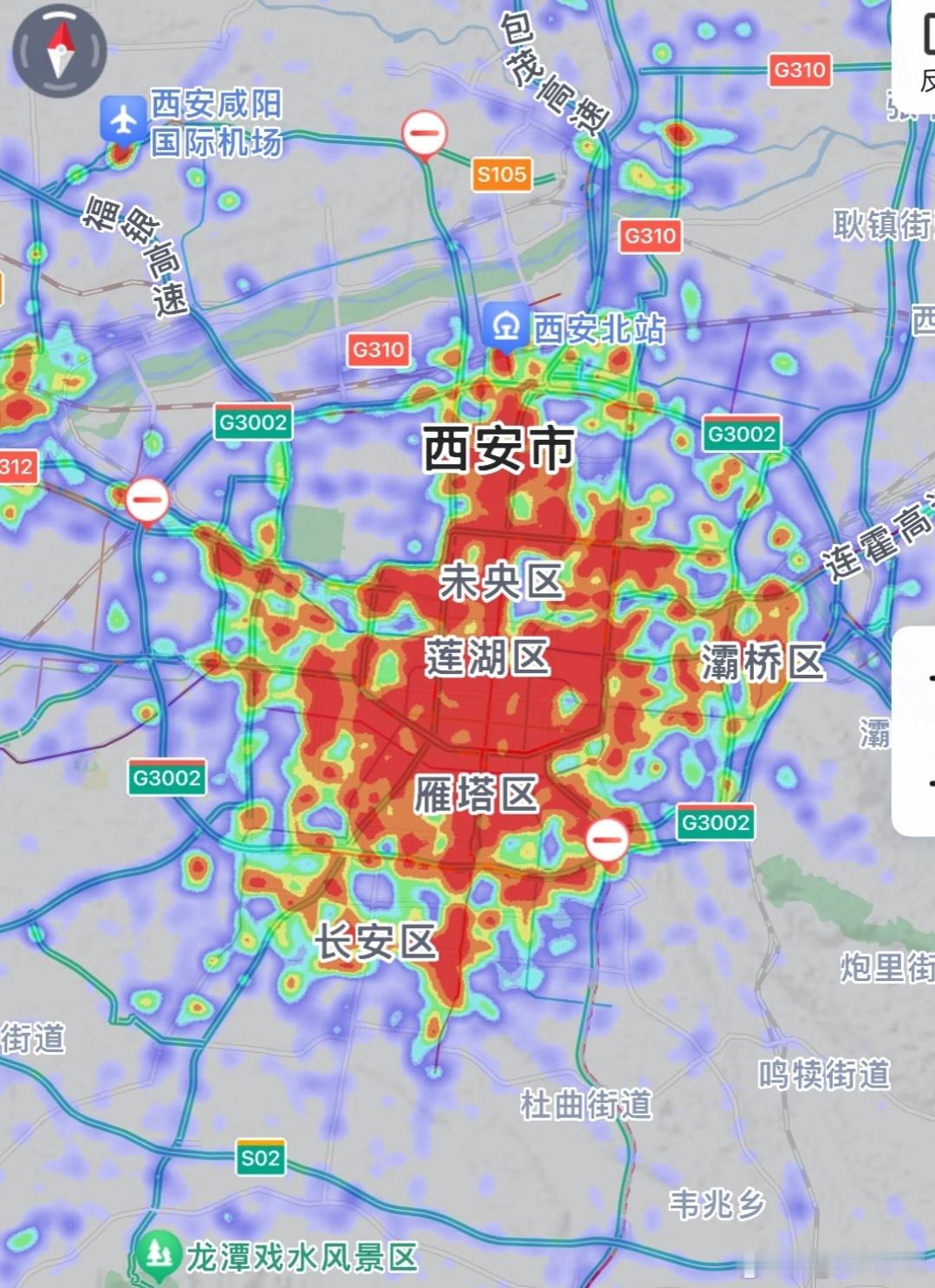 给大家看看汉长安城遗址公园。之前不是一直有人好奇西安地图西北角为什么缺一块，其实