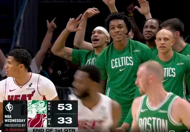 首节53分，凯尔特人宣告，王者归来！
28中20，三分球15中11，2次罚球，凯