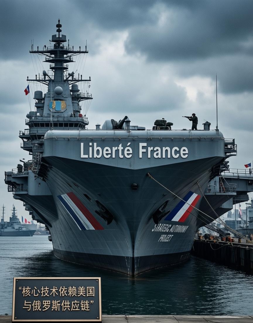 “自由法国”号，名字很硬，脖子还被卡着

马克龙最近放了个大招：法国下一代核动力