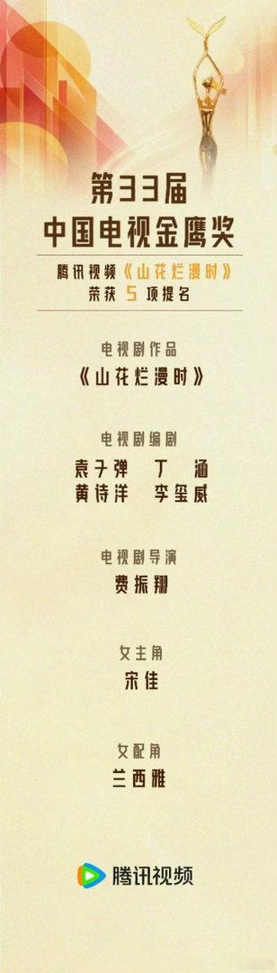 金鹰奖入围的编剧都有把刷子 第33届金鹰奖提名名单官方把最佳编剧打成了最佳编刷。