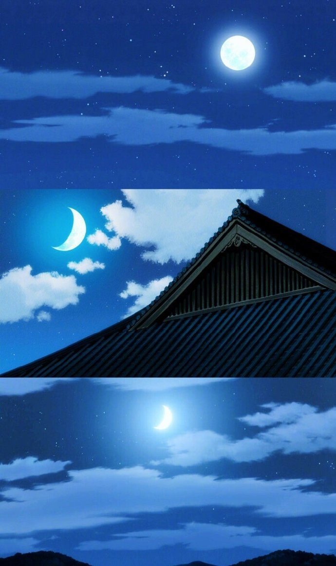 《夏目友人帐》的夜晚，太美了。 ​​​