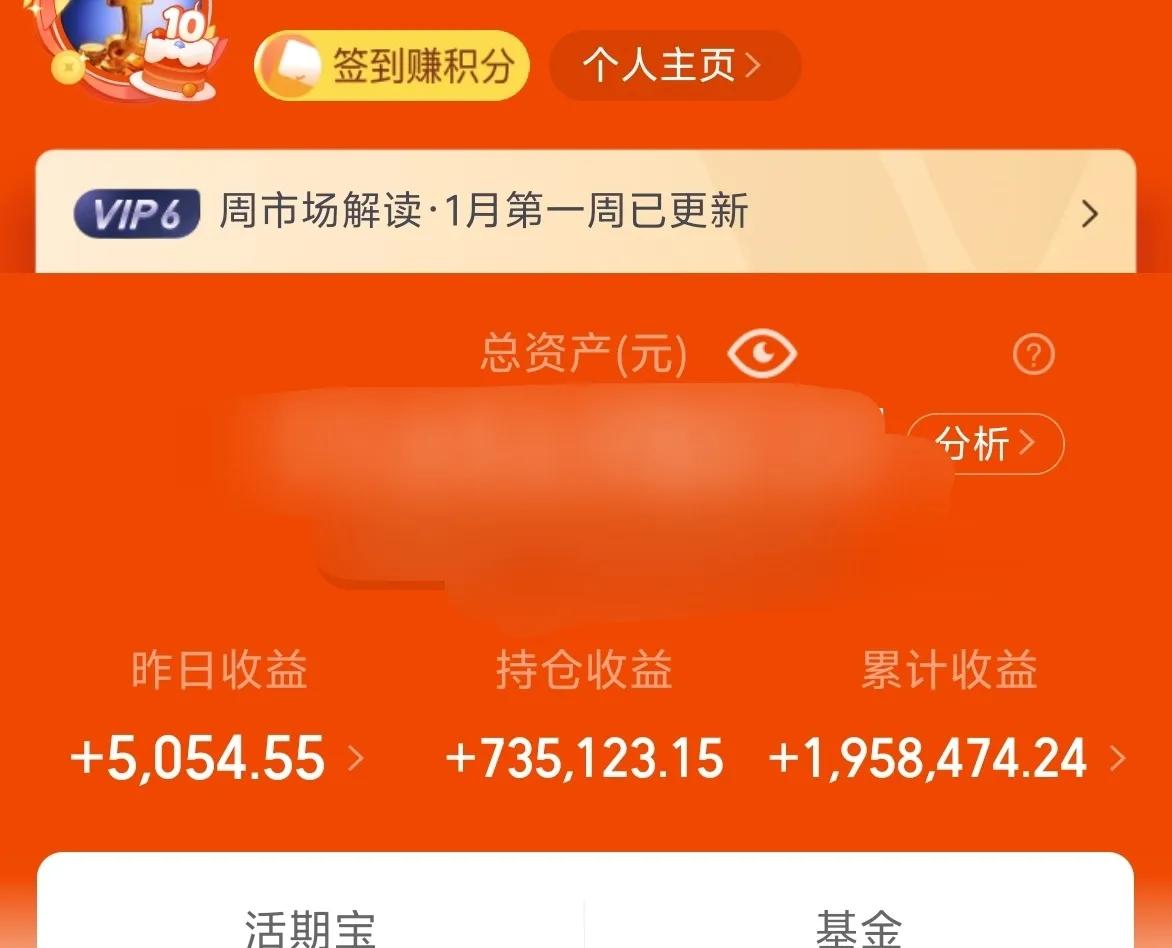 万日长投第2890天，昨天基金5000+。
政策不出，市场没啥表现也很正常，慢慢