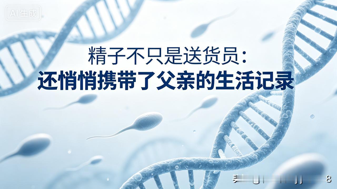 一直以来，我们都默认精子的使命无比单一：拼命游向卵子，只负责输送DNA，完成任务