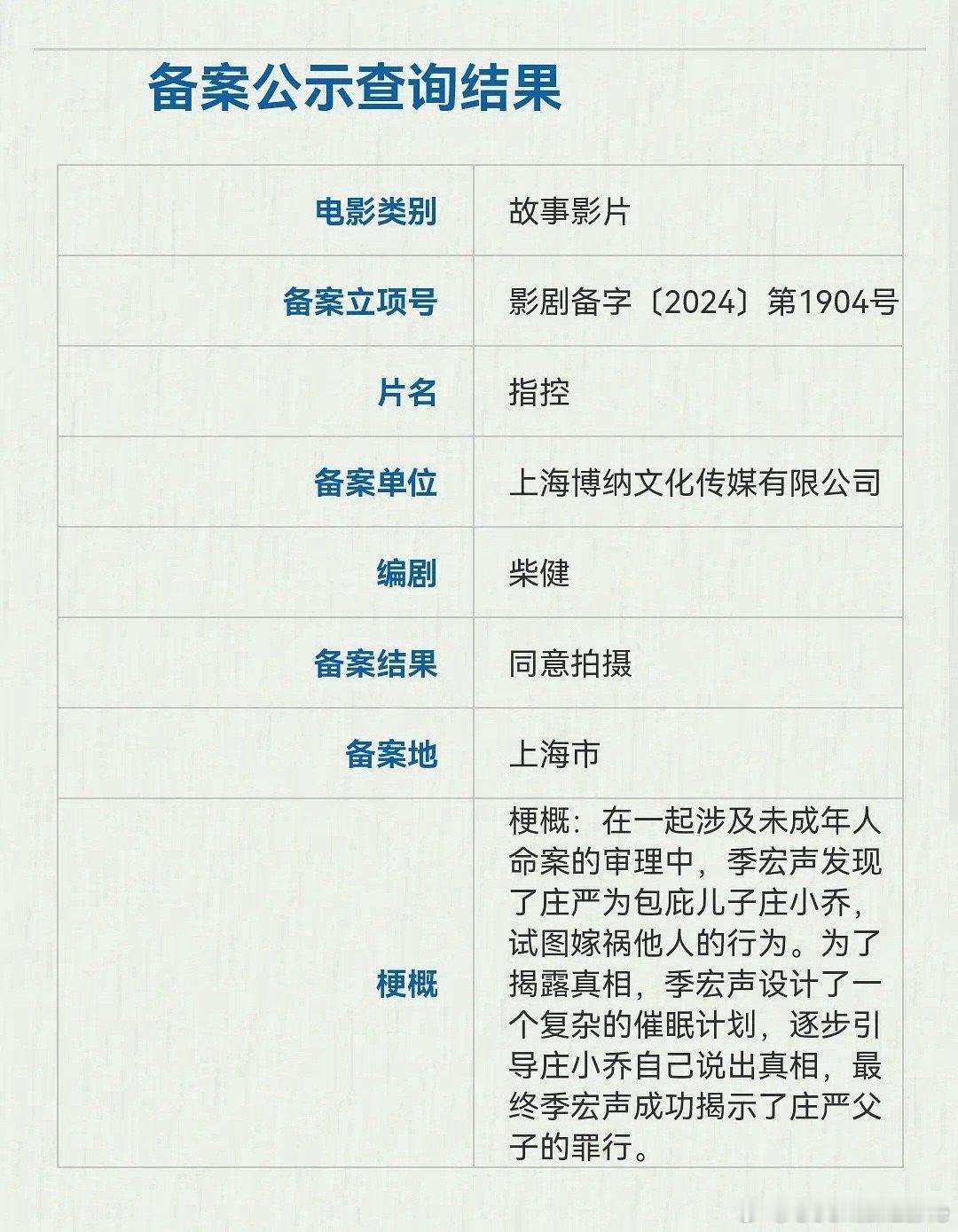 博纳、万达、联瑞新电影备案 ​​​