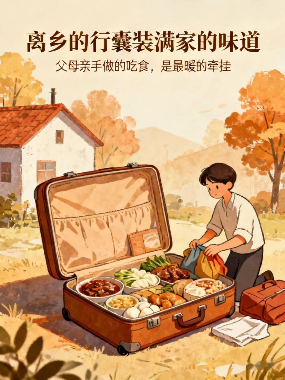 离乡的行囊装满家的味道，真的不是一句煽情的空话。
前几天刷到广南高铁站的返程人流