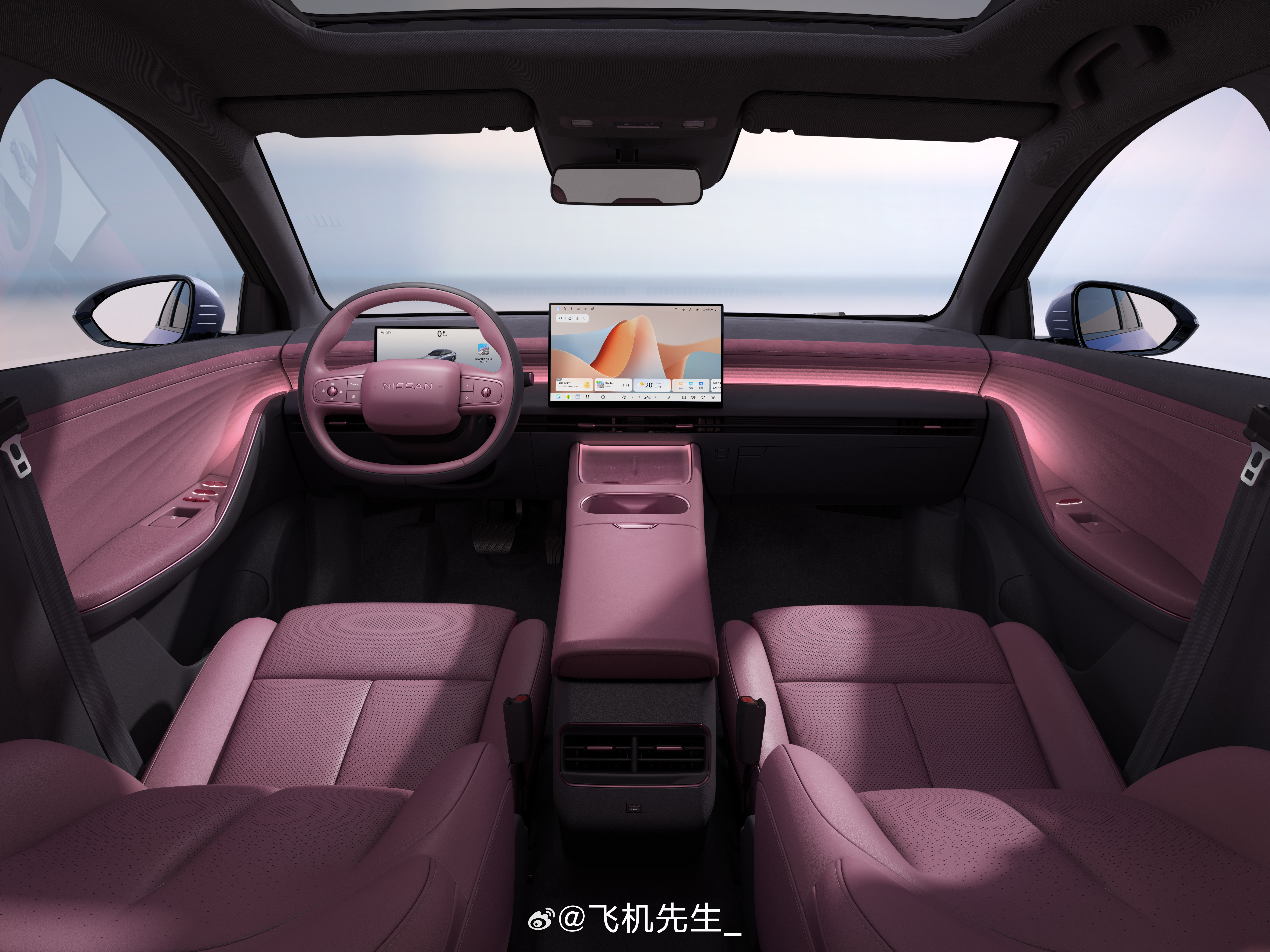 东风日产 N6 迎来了一个新颜色，有个非常接地气的名字「大紫大红」。和大家分享更