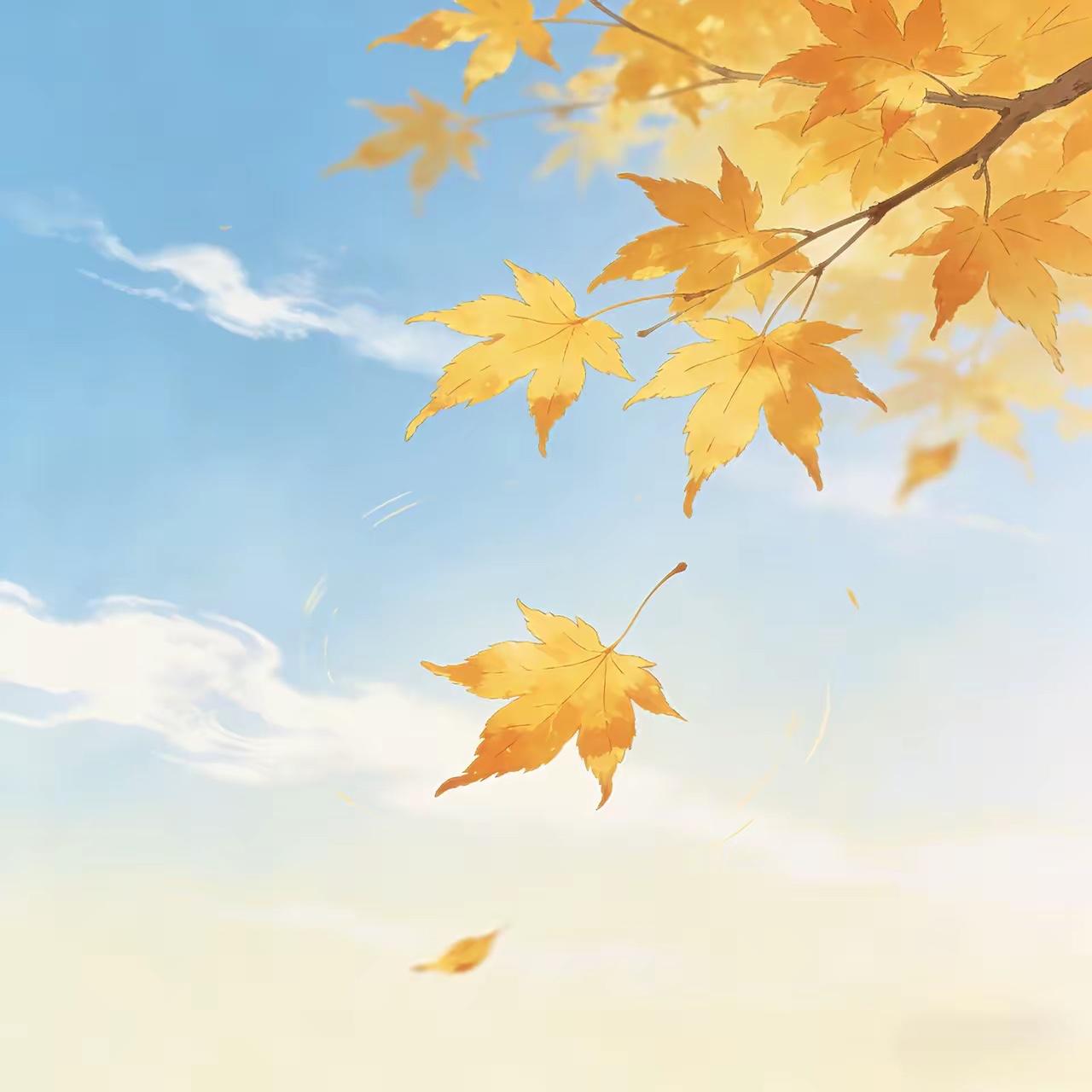 叶落闲庭风伴舞，
花开大院雨有功。
横批：《叶落与花开》