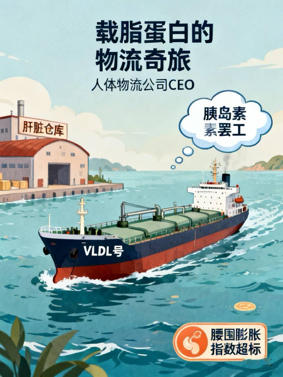 做了个梦。

我叫载脂蛋白，是人体物流公司CEO。

我的工作是开着“VLDL号